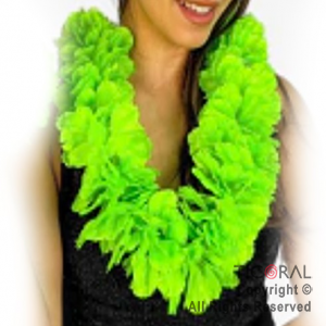 COLLAR HAWAIANO GRANDE FLUO VERDE x 1